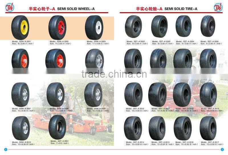 10x1 semi pneumatic rubber tire with V smooth tread for agricultural planter