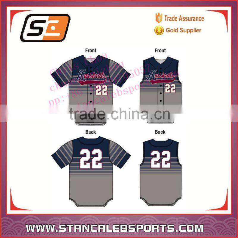 Cheap custom sublimation baseball jerseys ,custom wholesale baseball uniform