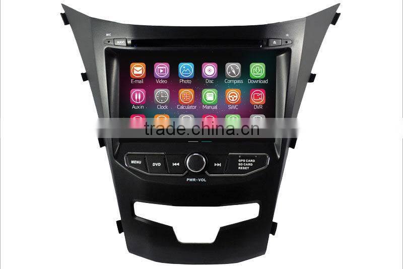 Ownice New Quad Core Android 4.4.2 car dvd player for ssangyong new actyon Cortex A9 1.8GHz CPU HD 1024*600
