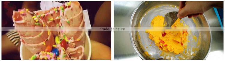 LR-A11 Stainless steel Automatic Fried Ice Cream Machine With Single Pan