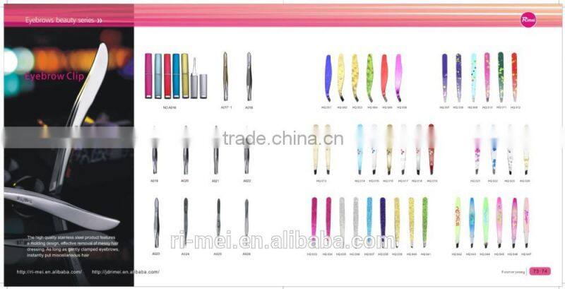 custom slant tweezers