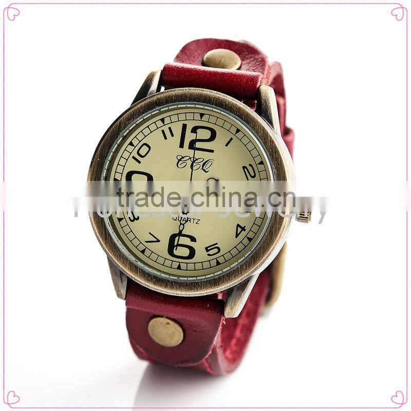 wholesale china leather watch women quartz watch