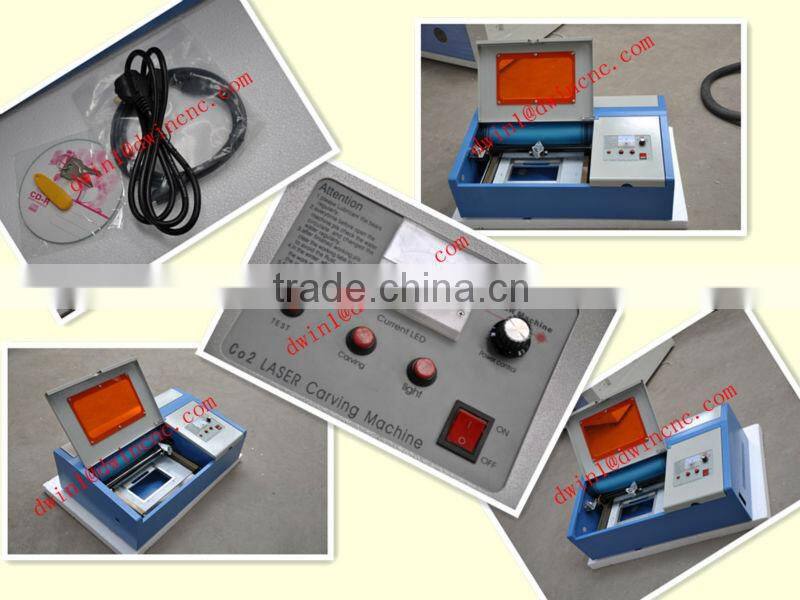 400 small wood laser cutting machine rubber laser engraving machine for sale