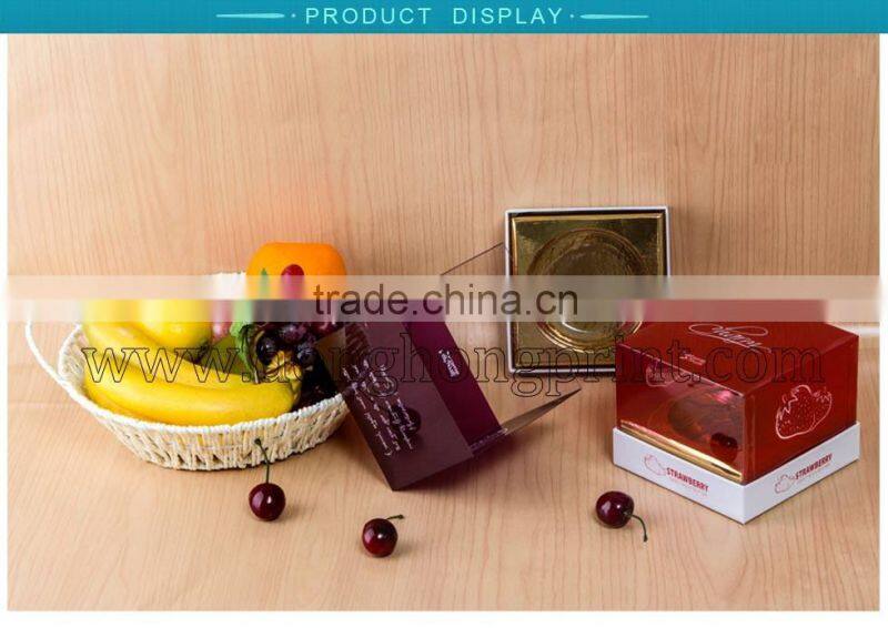 Decorative perfume cardboard gift boxes clear lid