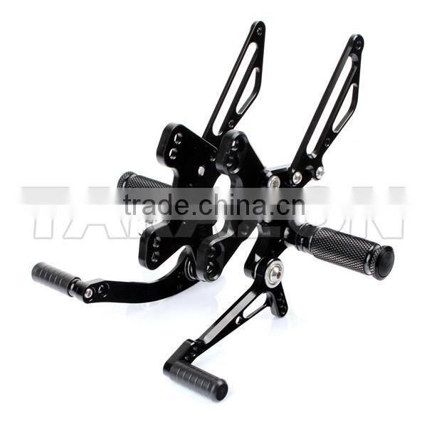 After markets CNC machined sportbike adjustable aluminum alloy rear sets for sale