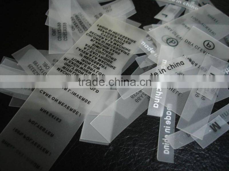 China factory sales cheap custom waterproof swimwear soft and thin TPU printed labels