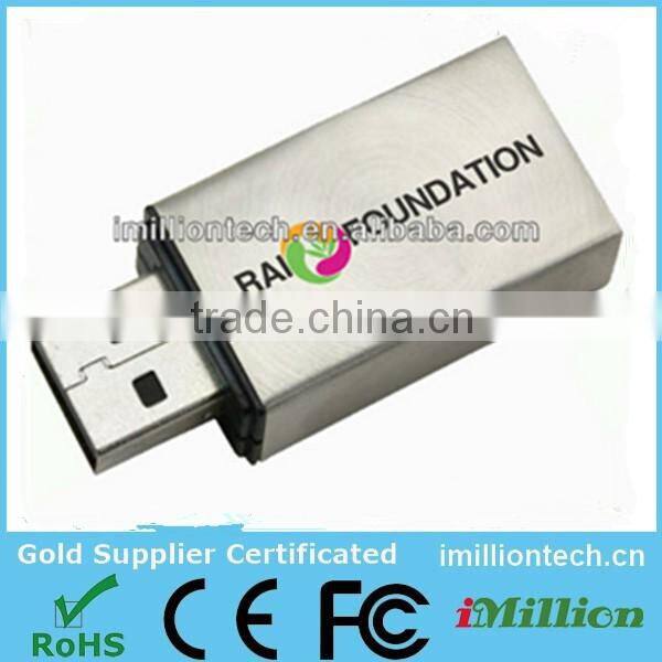 Rectangle Metal 4GB 8GB 16GB 32GB Flash drive USB Pendrive