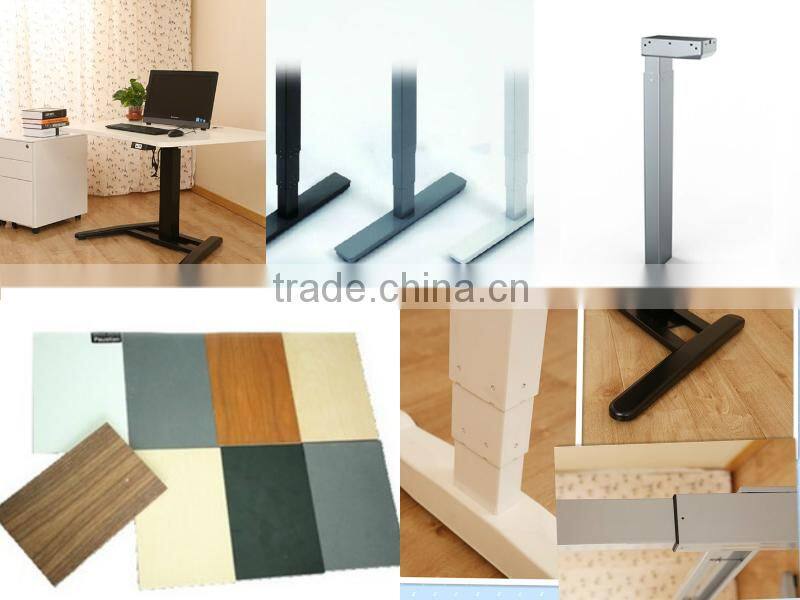 Ergonomic height adjustable computer desk and standard desk height with CE/SGS/UL certification