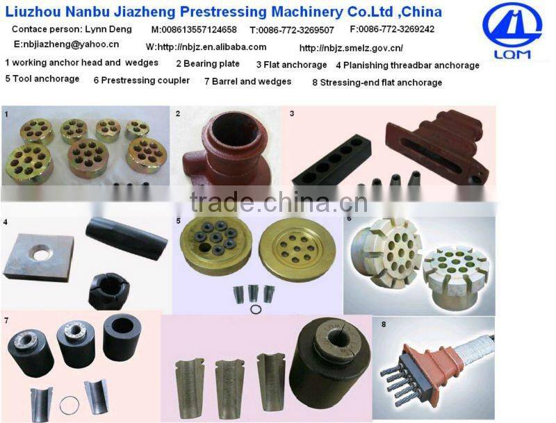 post-tensioning 3 hole slab anchorage for 12.7mm pc strand
