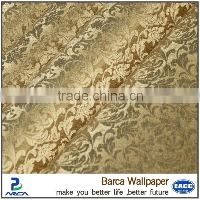 2016 newest vision gold foil /metallic wallpaper