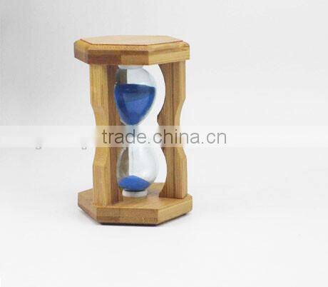 Cheap handmade mini custom logo bamboo hourglass