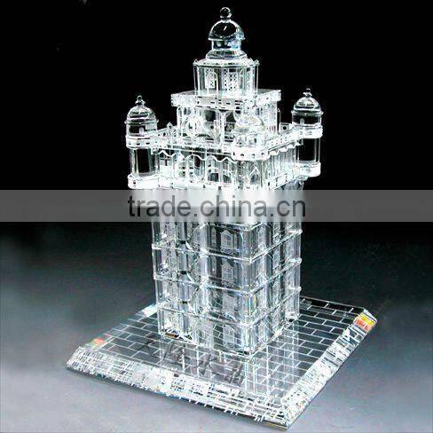 2016 Fabulous crystal building model for souvenir gifts