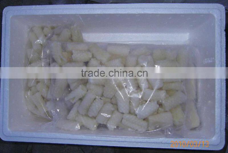 Frozen Squid Pineapple Cutting