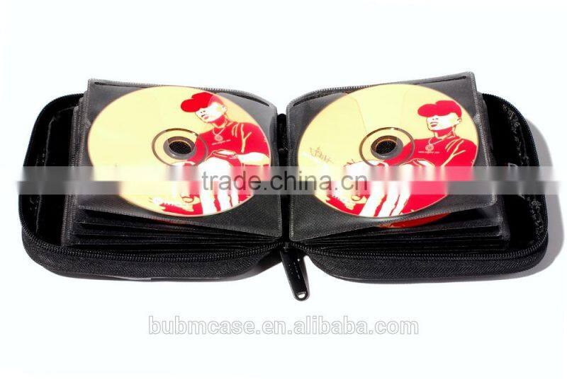 Fashion Blue 32 Capacity PU Leather Cover CD Case DVD Case Car Disc Case