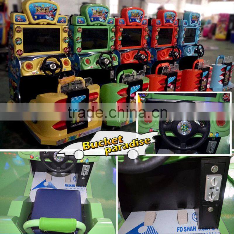 Children game kids coin operated game machine Bucket paradise car racing game machine