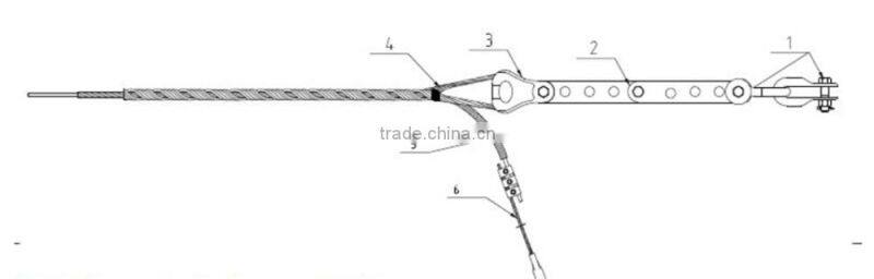 Tension clamp for OPGW cable
