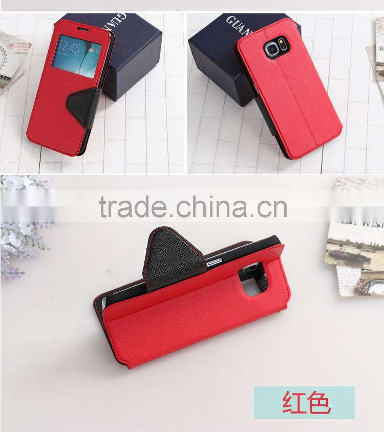 2015 hot selling pu flip leather case for samsung galaxy note 4
