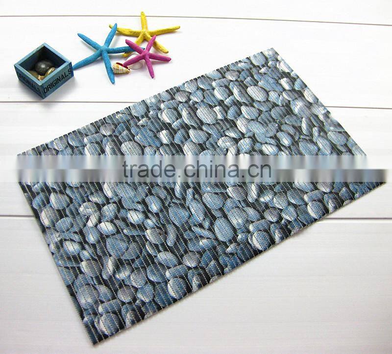 2015 new design pvc foam mat anti slip HD print bathroom mat
