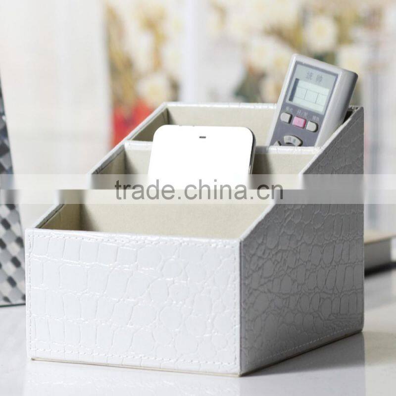 Crocodile PU Leather Remote control/controller organizer Cellphone holder