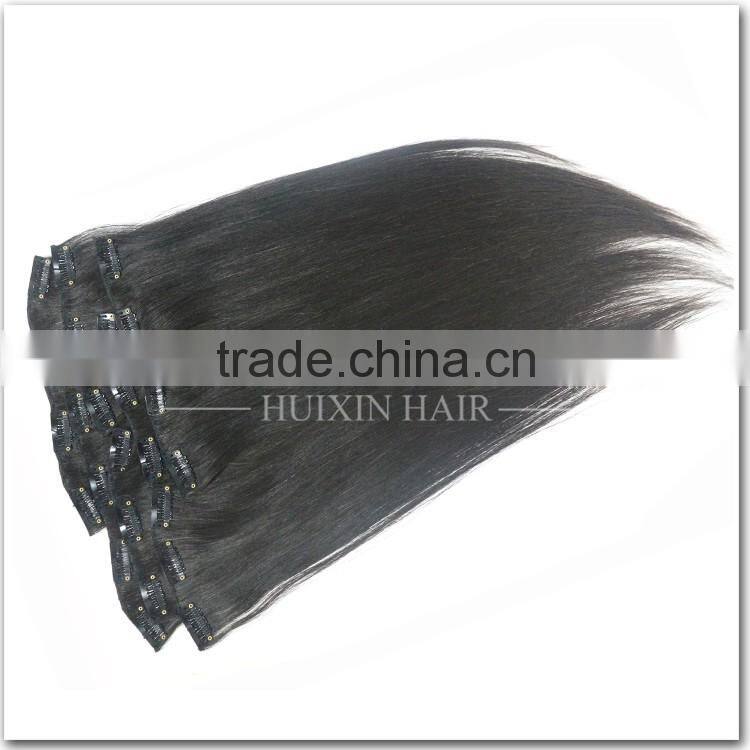 Silky Straight Wave Bohemian Remy Clip In Human Hair Extensions For Wholesales