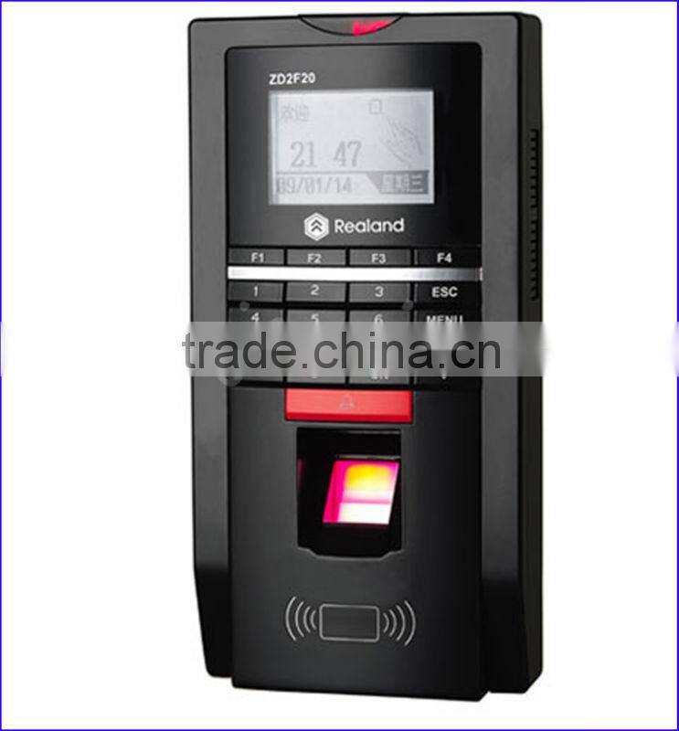 2.4'' B&W LCD Screen Realand Biometric RFID Access Control System Fingerprints With Wiegand 26/34 Input & Output