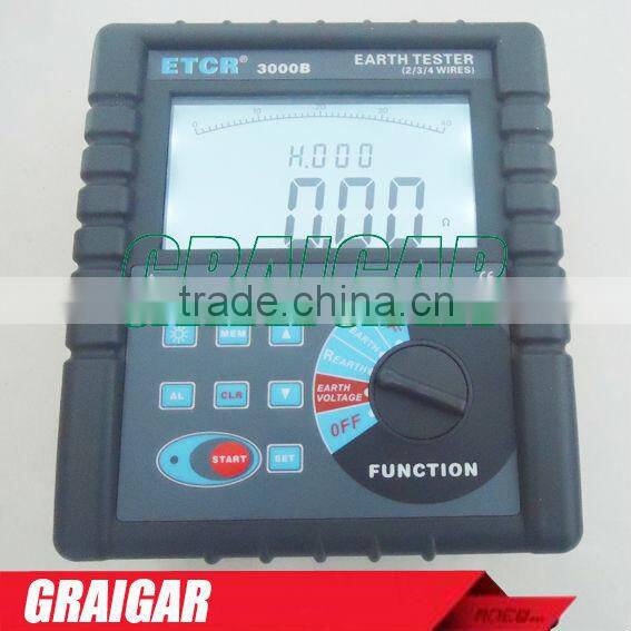 HOT SALE ! ETCR3000B Earth Resistance Soil Resistivity Tester