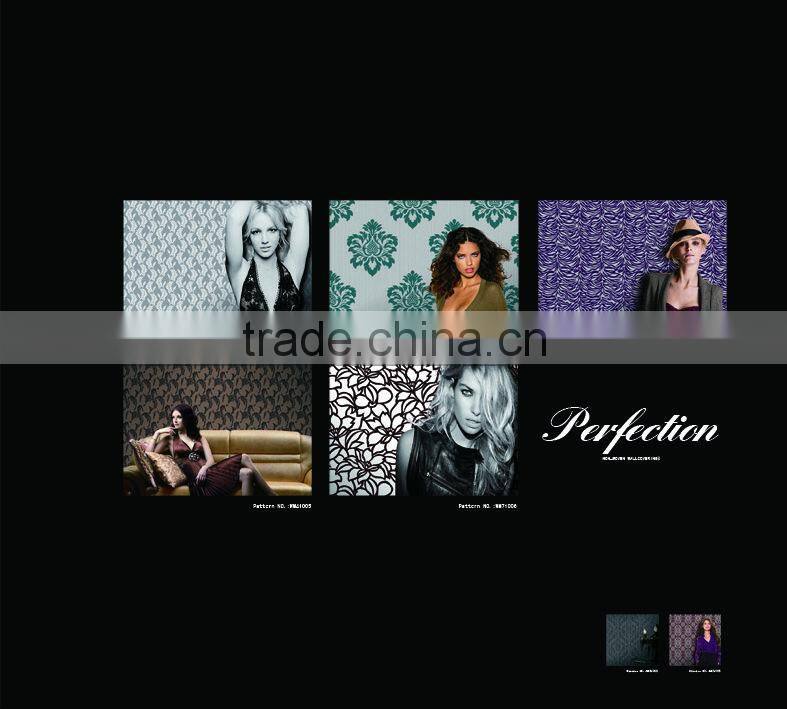 Wall paper/decoration wallcovering/Non-woven wallpaper/No glue wallpaper WM21001(Easy installation)