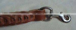Stylish Strong Braided Genuine Leather Dog Chain Leashes