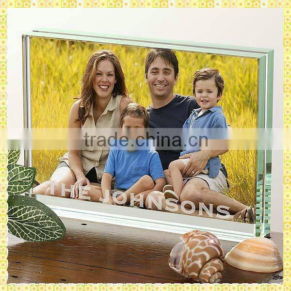Cheap Photo Frame Glass Coaster For Couple Souvenirs Gifts