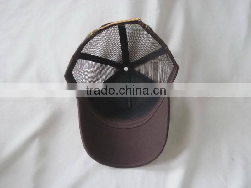 high quanlity fashional promotional straw trucker cap