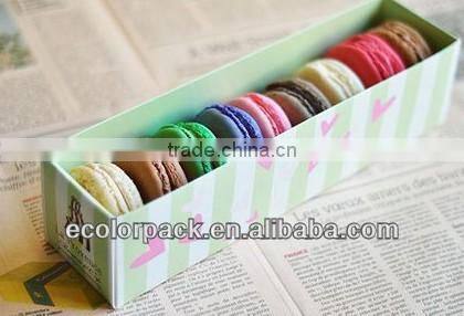 Customized High Quality 4,6,12,24pcs Pink Wholesale Macarons Box