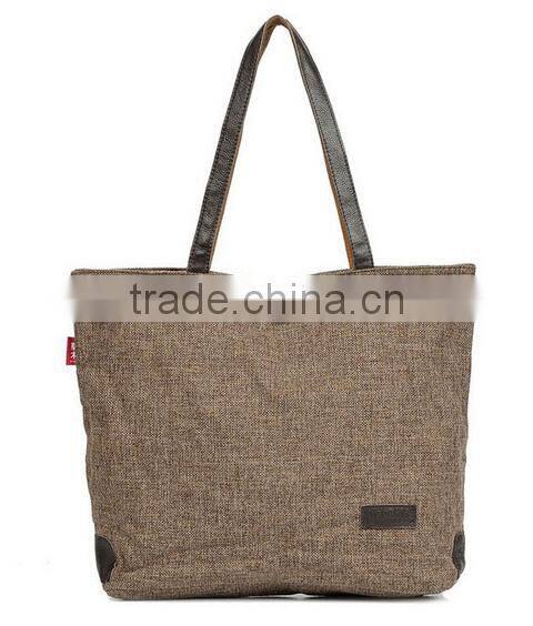 Lady Girl Large Shoulder Bag Women Handbag Linen Tote Shopping Bag