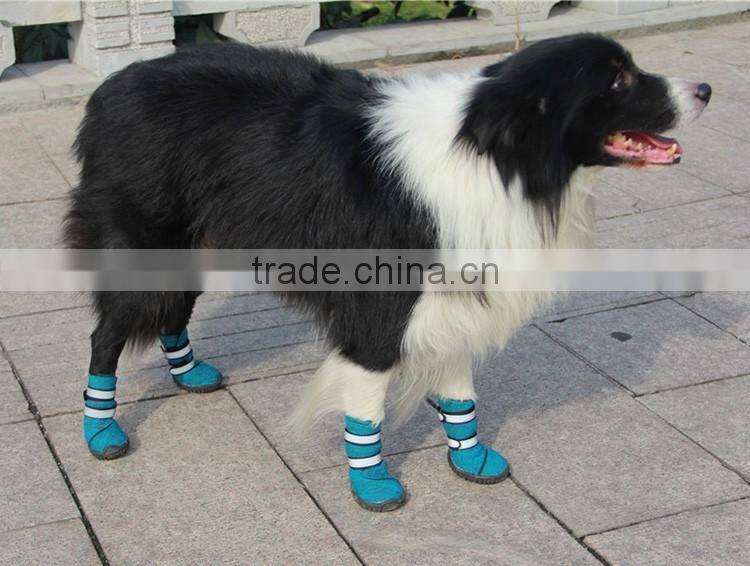 2016 JML hot selling fancy dog pet products warm snow boots waterproof nylon pet accessory