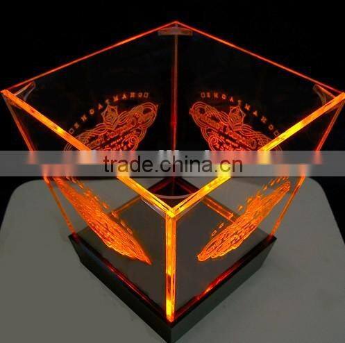 custmized led illuminated ice bucket, ice bucket with led light