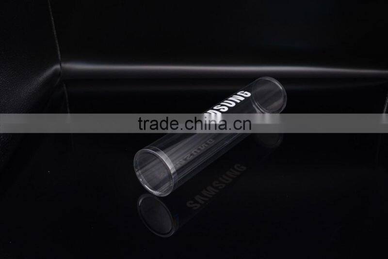 transparent plastic pet cylinder packaging for mouse pad