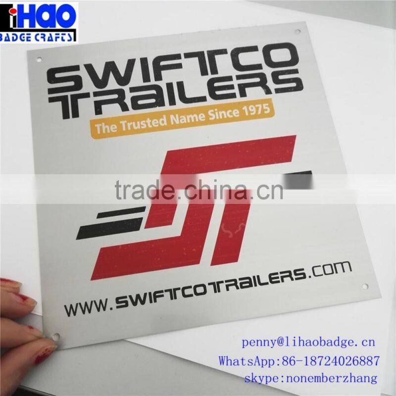 cheap bulk custom etched logo metal label for furniture