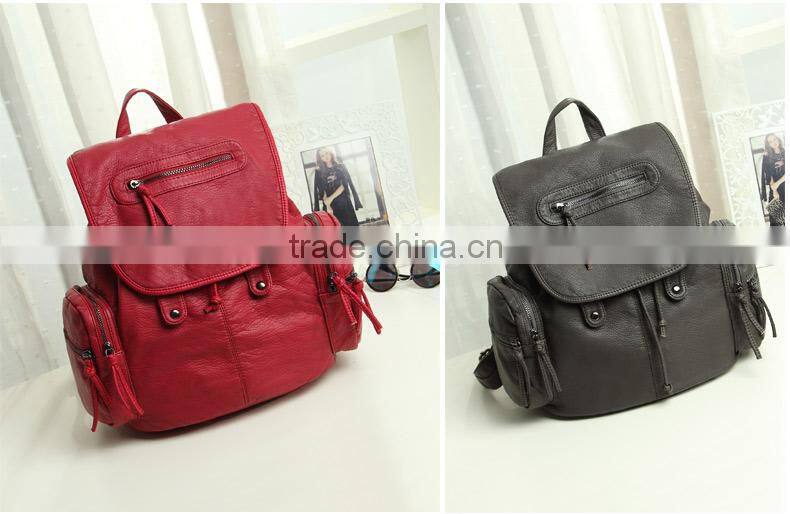 New Arrived Pu Leather Lady Travelling Backpack for Women's Bag