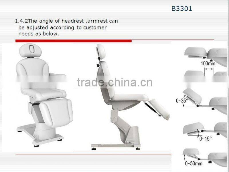 AYJ-B3301 cosmetic electric beauty bed /beauty salon facial bed