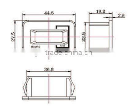 LY-05T LCD display LED display timer for Generator, truck, car, excavator mechanical counter 6V-270VAC/DC