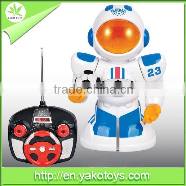 batteries operated with light and music 4 ch rc robot toy