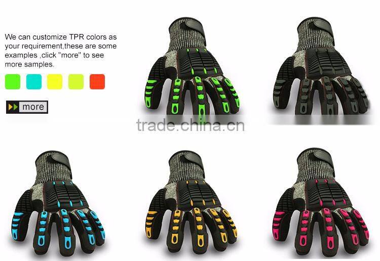 cut level 5 custom oil resistant work gloves
