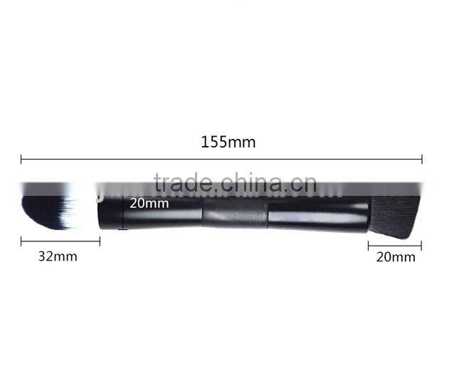 Custom Logo Double ended Makeup Blusher and Tapered Brush