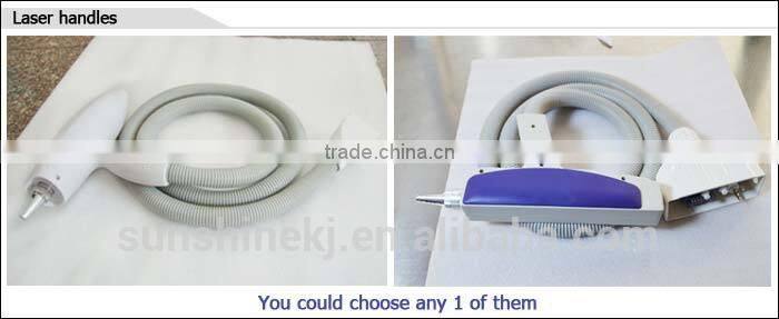 2 in 1 portable salon use CE approved e-light ipl rf+nd yag laser multifunction machine