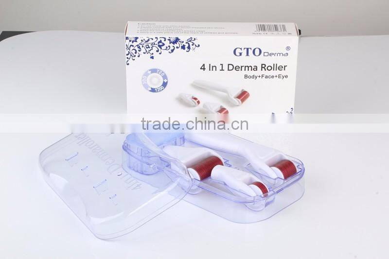 Mesotherapy 300/720/1200 needle GTO 4 in 1derma roller 0.5mm with Medical CE