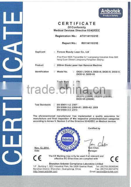 Factory Price !!! 808nm Diode Laser IPL Hair Removal + IPL Laser Hair Depilation