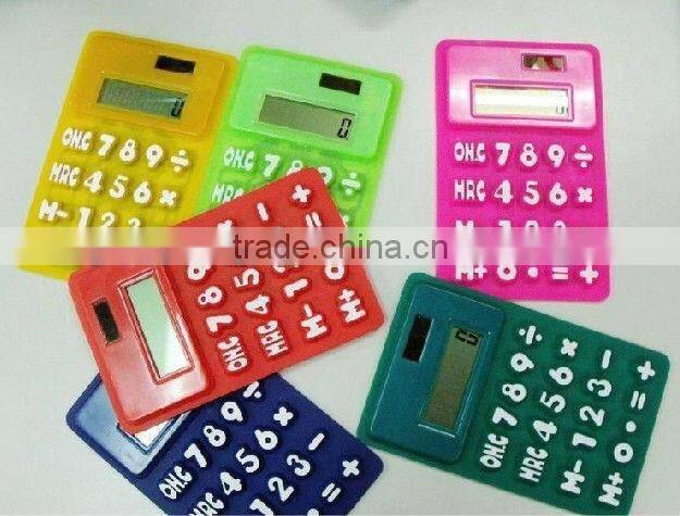 8 Digital solar cell gift Calculator with Momo/ calculator