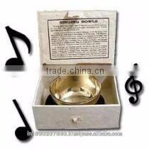 Tibetan Singing Bowls With Five Embossed Buddha 4.5 inch : From Anabia Agate Bolws