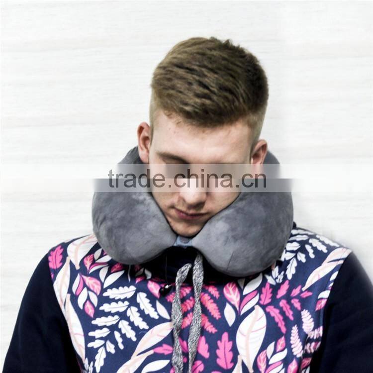 Factory direct genius design breathable memory foam travel neck pillow