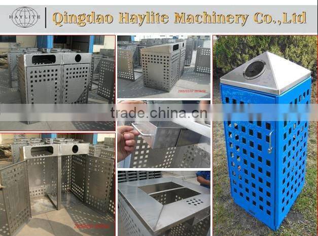 Powder Coated Green Litter Bin