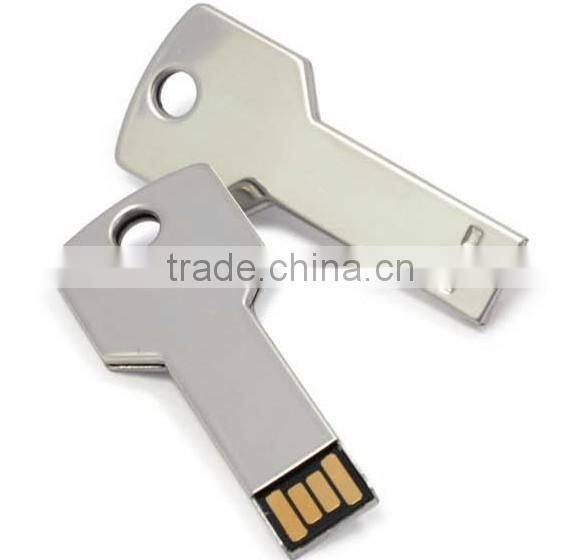 Metal USB Key Shape In Tin Box Package